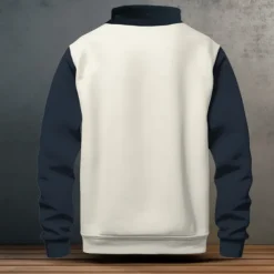 New Year Men's Ombre Sweatshirts Sweatshirt Long Sleeve Sweatshirt Collar Stand Collar Fashion Cool Daily 3D Printing Party New Year Sports Outdoor 3D Print Medieval Knight Twist Fall Winter Spring