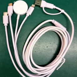 Newest 1.2m New Arrival 3 In 1 Mobile Phone Fast Charge Cable Customized Different Colors 4 in 1 watch & phone charger cable
