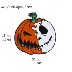 Night Before Christmas Enamel Pin - Creative Cute Jack Sally Gifts for Fans Cartoon Pin for Clothes Backpack Bag Hat Collection