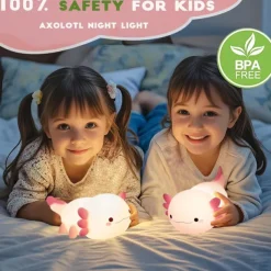 Night Light, Cute lamp Gifts for Kids,Dimmable Silicone Animal Nursery Night Light, Kawaii Rechargeable Bedside Touch Lamp,Room Decor Light