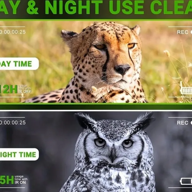 Night Vision Goggles With 5X Digital Zoom Camera NV Binoculars Telescope With Long Infrared Viewing Distance At Night For Hunting And Camping (Built-in Rechargeable Battery)