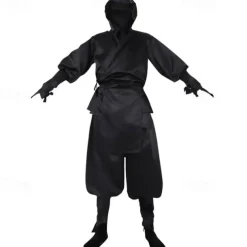 Ninja Halloween Cosplay Costume Cosplay Adults' Men's Carnival Masquerade Performance Party Easy Halloween Costumes Dress Up