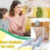 No Mess Automatic Bird Feeder,Automatic No-Spill Transparent Bird Feeder - Anti-Splash and Mess-Free Feeding Box