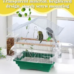 No Mess Automatic Bird Feeder,Automatic No-Spill Transparent Bird Feeder - Anti-Splash and Mess-Free Feeding Box