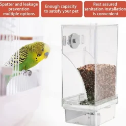 No Mess Automatic Bird Feeder,Automatic No-Spill Transparent Bird Feeder - Anti-Splash and Mess-Free Feeding Box