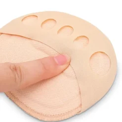 Non-Slip Metatarsal Pads – Soft Cushions for Forefoot Pain Relief, Breathable Pressure-Relief Pads for High Heels and Daily Comfort, Available in Beige and Black