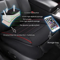 Non-slip PU Leather Car Seat Covers Breathable Car Front Seat Cushion Universal Car Interior Accessories 1PCs