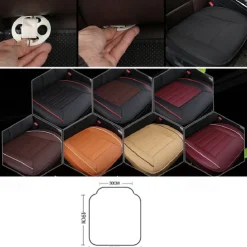 Non-slip PU Leather Car Seat Covers Breathable Car Front Seat Cushion Universal Car Interior Accessories 1PCs