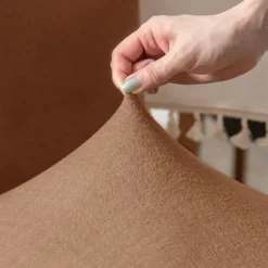 Non-slip Sofa Cover Thicken Plush Elastic All-inclusive Sofa Protector for Autumn Winter coffee Single seat