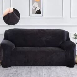 Non-slip Sofa Cover Thicken Plush Elastic All-inclusive Sofa Protector for Autumn Winter coffee Single seat