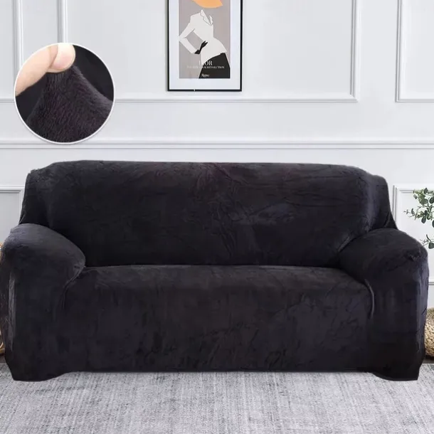 Non-slip Sofa Cover Thicken Plush Elastic All-inclusive Sofa Protector for Autumn Winter coffee Single seat