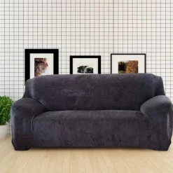 Non-slip Sofa Cover Thicken Plush Elastic All-inclusive Sofa Protector for Autumn Winter coffee Single seat
