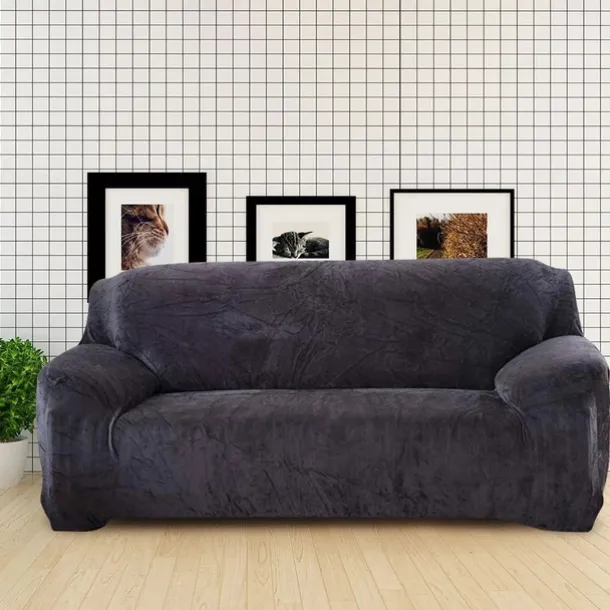 Non-slip Sofa Cover Thicken Plush Elastic All-inclusive Sofa Protector for Autumn Winter coffee Single seat