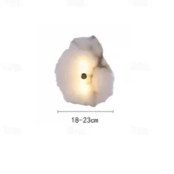 Nordic Art Bar Living Room Staircase Copper Wall Lamp Postmodern Designer Hotel Lobby Decorative Rectangular Marble Wall Lights 110-240V