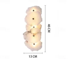 Nordic Art Bar Living Room Staircase Copper Wall Lamp Postmodern Designer Hotel Lobby Decorative Rectangular Marble Wall Lights 110-240V