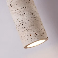 Nordic Modern Natural Stone Pendant Lamp E27 Light Source Single Head Ceiling Lamp Wooden Bedroom Bedside Hanging Line Lamp 24cm 85-265V