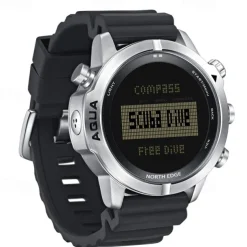 NORTH EDGE Men's Professional Diving Computer Watch Free/Scuba Diving 50M Dive Watches Altimeter Barometer Compass Digital Clock