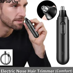 Nose Hair Trimmer Nostril Ear Hairs Electric Removal Shaver Clipper Machine Trimmer for Men Safely USB Charging Epilators
