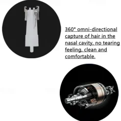 Nose Hair Trimmer Nostril Ear Hairs Electric Removal Shaver Clipper Machine Trimmer for Men Safely USB Charging Epilators