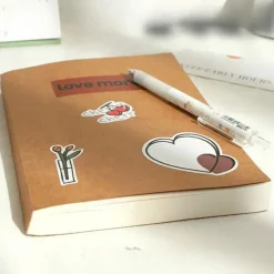 （Not Contain Stickers）Blank Notebook Super Thick Notebook Student High Value Practical Diary Notepad 256 Pages, Back to School Gift