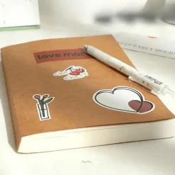 （Not Contain Stickers）Blank Notebook Super Thick Notebook Student High Value Practical Diary Notepad 256 Pages, Back to School Gift