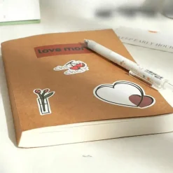 （Not Contain Stickers）Blank Notebook Super Thick Notebook Student High Value Practical Diary Notepad 256 Pages, Back to School Gift