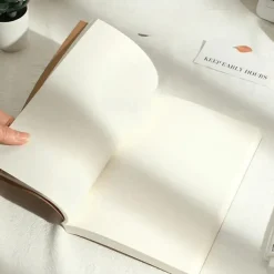 （Not Contain Stickers）Blank Notebook Super Thick Notebook Student High Value Practical Diary Notepad 256 Pages, Back to School Gift