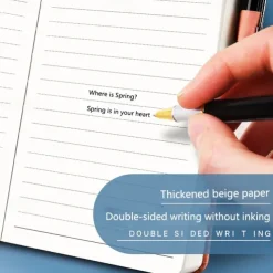 Notebook Super Thick College Students A5 Leather Business Notepad Thick Retro Simple Diary Creative Wholesale, Back to School Gift (Excluding Pens)