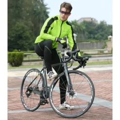 Nuckily Men's Cycling Jacket with Pants Fleece Jacket Winter Thermal Warm Windproof 3D Pad Breathable Bike Windbreaker Clothing Suit Mountain Bike MTB Road Bike Cycling Green Red Blue Bike Wear