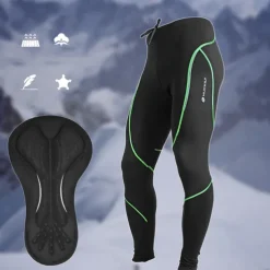 Nuckily Men's Cycling Jacket with Pants Fleece Jacket Winter Thermal Warm Windproof 3D Pad Breathable Bike Windbreaker Clothing Suit Mountain Bike MTB Road Bike Cycling Green Red Blue Bike Wear