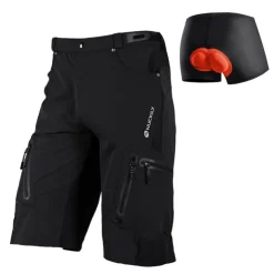Nuckily Men's Cycling Underwear Shorts Bike Shorts Cycling Shorts Bike Shorts Padded Shorts / Chamois Relaxed Fit Mountain Bike MTB Sports 3D Pad Quick Dry Wearable Reflective Trim / Fluorescence