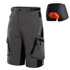 Nuckily Men's Cycling Underwear Shorts Bike Shorts Cycling Shorts Bike Shorts Padded Shorts / Chamois Relaxed Fit Mountain Bike MTB Sports 3D Pad Quick Dry Wearable Reflective Trim / Fluorescence