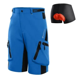 Nuckily Men's Cycling Underwear Shorts Bike Shorts Cycling Shorts Bike Shorts Padded Shorts / Chamois Relaxed Fit Mountain Bike MTB Sports 3D Pad Quick Dry Wearable Reflective Trim / Fluorescence