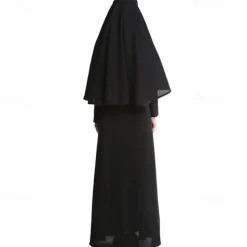 Nun Halloween Cosplay Costume Party Costume Masquerade Outfits Adults' Women's Masquerade Mardi Gras Performance Party Halloween Easy Halloween Costumes Dress Up