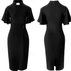 Nun Halloween Cosplay Costume Party Costume Masquerade Cosplay Adults' Women's Masquerade Mardi Gras Party / Evening Festival Easy Halloween Costumes Dress Up