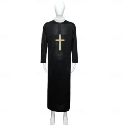 Nun Priest Couples Halloween Group Family Costumes Adults' Men's Women's Cosplay Party Masquerade Easy Carnival Costume