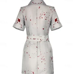 Nurse Halloween Cosplay Costume Silent Hill Scary Costume Adults' Women's Carnival Masquerade Party / Evening Easy Halloween Costumes Dress Up