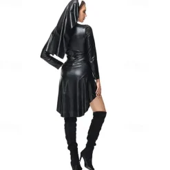 Nurse Nun Halloween Cosplay Costume Party Costume Masquerade Outfits Cosplay Adults' Women's Masquerade Mardi Gras Performance Party Halloween Easy Halloween Costumes Dress Up
