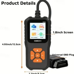 OBD2 Car Scanner Diagnose Vehicle Faults Instantly With Color Screen & Fault Code Reader