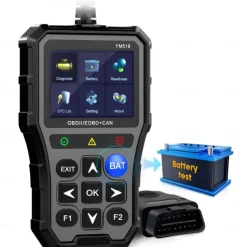 OBD2 Scanner Battery Tester for Car Color Screen Code Reader Easy Setup Clear Engine Fault Light Diagnostic Scan Tool Read Voltage