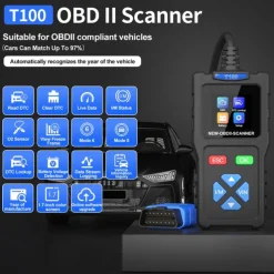 OBD2 Scanner Diagnostic Tool Battery Tester Vehicles Check Engine Malfunction Code Reader with Reset OBD II Car Scanner&Tester Diagnostic Tools