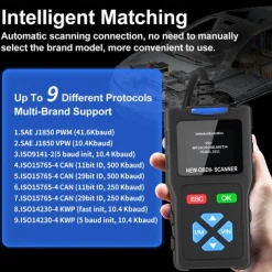 OBD2 Scanner Diagnostic Tool Battery Tester Vehicles Check Engine Malfunction Code Reader with Reset OBD II Car Scanner&Tester Diagnostic Tools