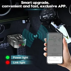 OBD2 Scanner Reader Bluetooth Wireless Auto Diagnostic Scan Tool for iOS & Android for Performance Test Bluetooth 5.4 Car Check Engine Car Code Reader Clear Error Code Live Data Reset Exclusive APP