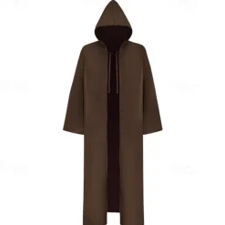 Obi-Wan Kenobi Anakin Skywalker Jedi Knight Cosplay Costume Hooded Cloak Movie Cosplay for Men's Women's Adults' Carnival Masquerade