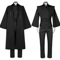 Obi-Wan Kenobi Jedi Knight Cosplay Costume Outfits Costume Cosplay Movie Cosplay for Men's Boys Adults Kid's Carnival Masquerade