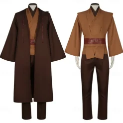Obi-Wan Kenobi Jedi Knight Cosplay Costume Outfits Costume Cosplay Movie Cosplay for Men's Boys Adults Kid's Carnival Masquerade