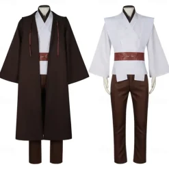 Obi-Wan Kenobi Jedi Knight Cosplay Costume Outfits Costume Cosplay Movie Cosplay for Men's Boys Adults Kid's Carnival Masquerade