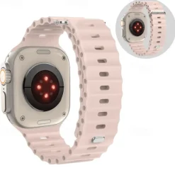 Ocean Band Compatible with Apple Watch band 38mm 40mm 41mm 42mm 44mm 45mm 49mm Waterproof Adjustable Women Men Silicone Strap Replacement Wristband for iwatch Series Ultra 8 7 6 5 4 3 2 1 SE