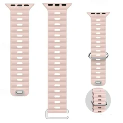 Ocean Band Compatible with Apple Watch band 38mm 40mm 41mm 42mm 44mm 45mm 49mm Waterproof Adjustable Women Men Silicone Strap Replacement Wristband for iwatch Series Ultra 8 7 6 5 4 3 2 1 SE