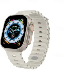 Ocean Band Compatible with Apple Watch band 38mm 40mm 41mm 42mm 44mm 45mm 49mm Waterproof Adjustable Women Men Silicone Strap Replacement Wristband for iwatch Series Ultra 8 7 6 5 4 3 2 1 SE